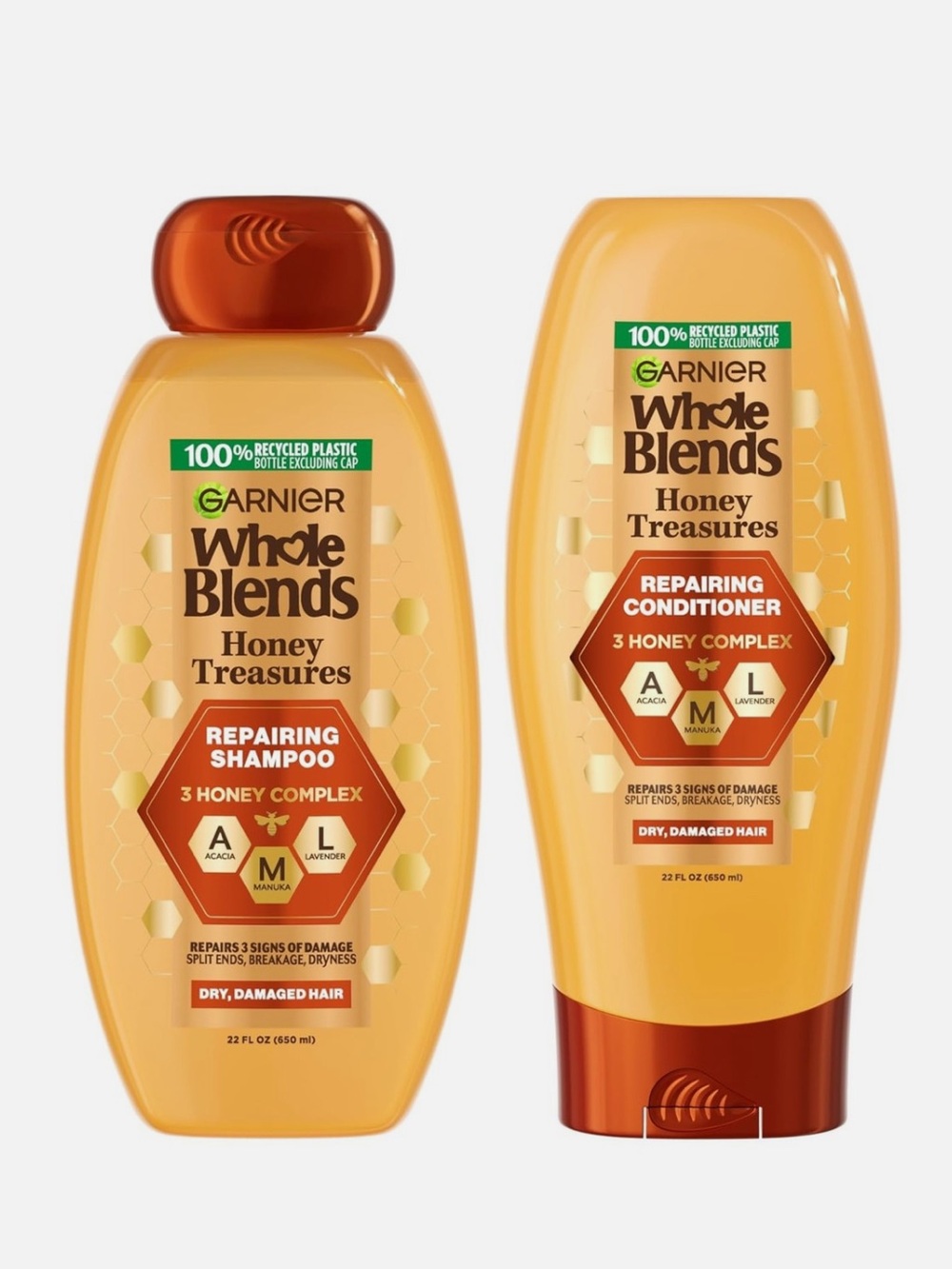 Garnier Whole Blends Honey Treasures Repairing Shampoo & Conditioner